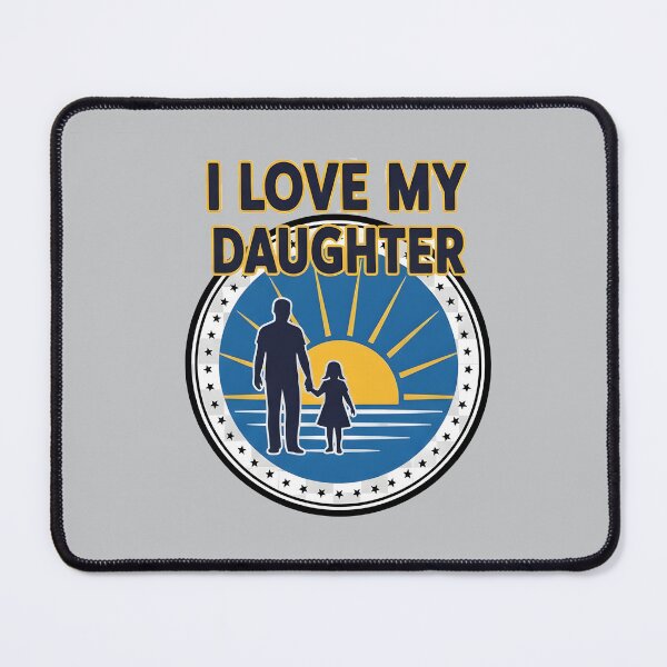 Item preview, I Love My Daughter - Father and Child Sunset Silhouette Family Bond designed and sold by THE-DAILY-DRIPS.