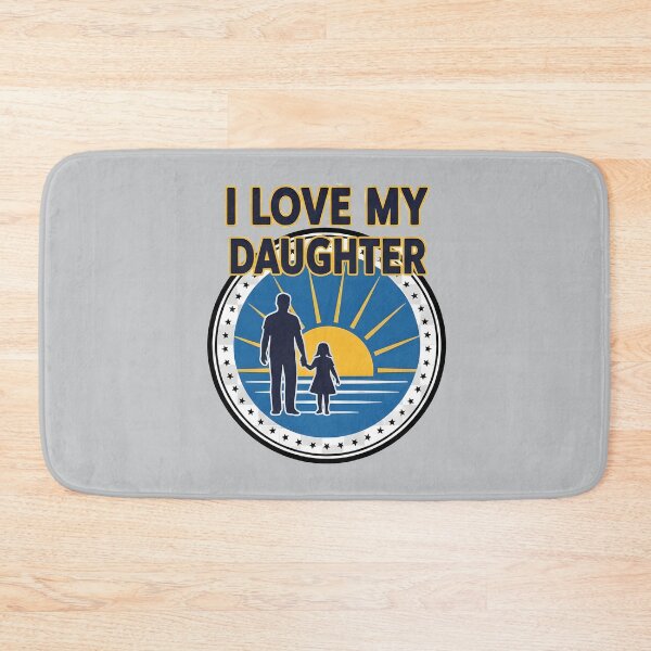 Item preview, I Love My Daughter - Father and Child Sunset Silhouette Family Bond designed and sold by THE-DAILY-DRIPS.