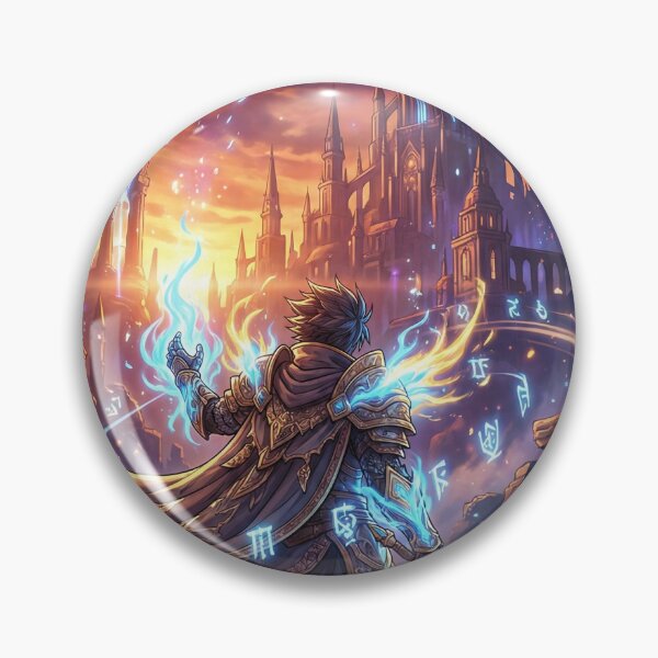 Item preview, Eternal Vanguard – Epic Anime Warrior Illustration designed and sold by Zyvro.