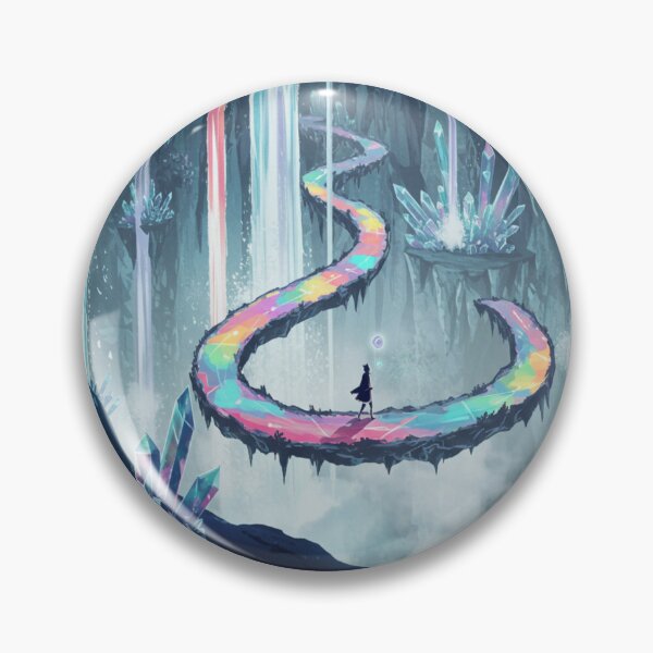 Item preview, The Lonely Traveler Spelunking through Rainbow Crystal Cavern designed and sold by dewaaliverse.