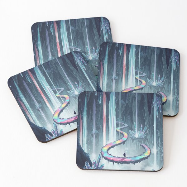 Item preview, The Lonely Traveler Spelunking through Rainbow Crystal Cavern designed and sold by dewaaliverse.