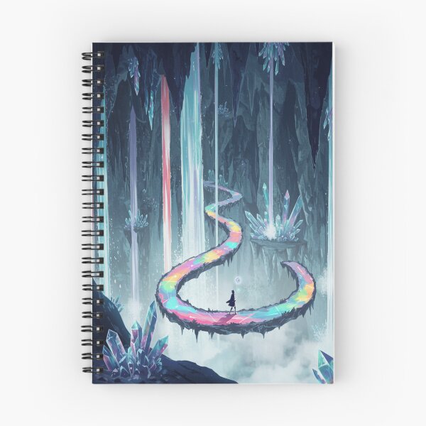 Item preview, The Lonely Traveler Spelunking through Rainbow Crystal Cavern designed and sold by dewaaliverse.