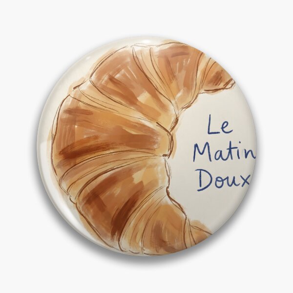 Item preview, Le Matin Doux Croissant Illustration designed and sold by AbstractAuraArt.