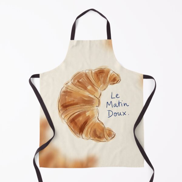 Item preview, Le Matin Doux Croissant Illustration designed and sold by AbstractAuraArt.