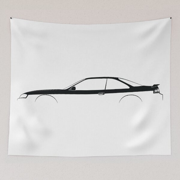Item preview, Silvia (S14) (Black) designed and sold by Car Silhouettes.