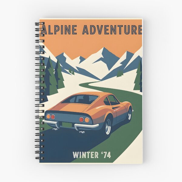 Item preview, Vintage Alpine Road Trip Poster designed and sold by AbstractAuraArt.