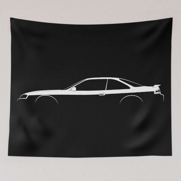 Item preview, Silvia (S14) (White) designed and sold by Car Silhouettes.