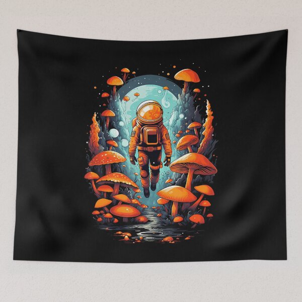 Item preview, Mushroom Astronaut Psychonaut Alien World designed and sold by JosephineSarah.
