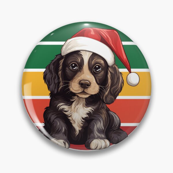 Item preview, Santa’s Littlest Helper – Cute Christmas Puppy Design designed and sold by SunsetReverie.