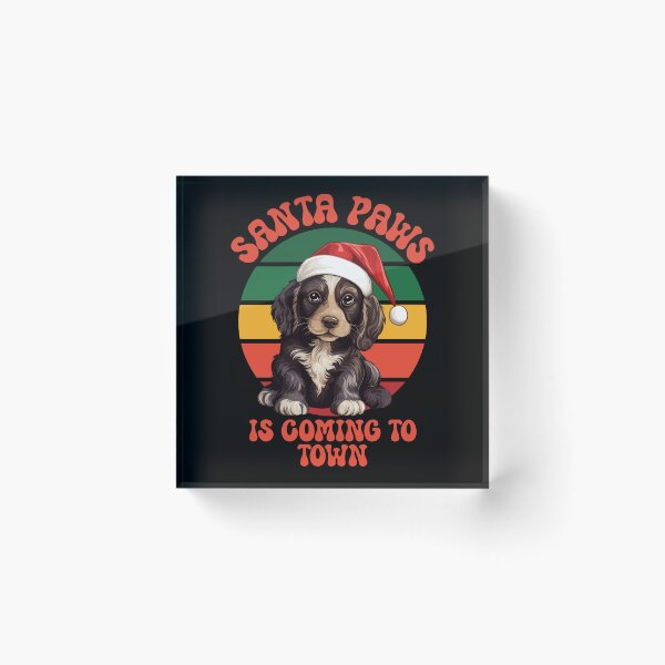 Item preview, Santa Paws Is Coming to Town – Cute Christmas Dog Design designed and sold by SunsetReverie.