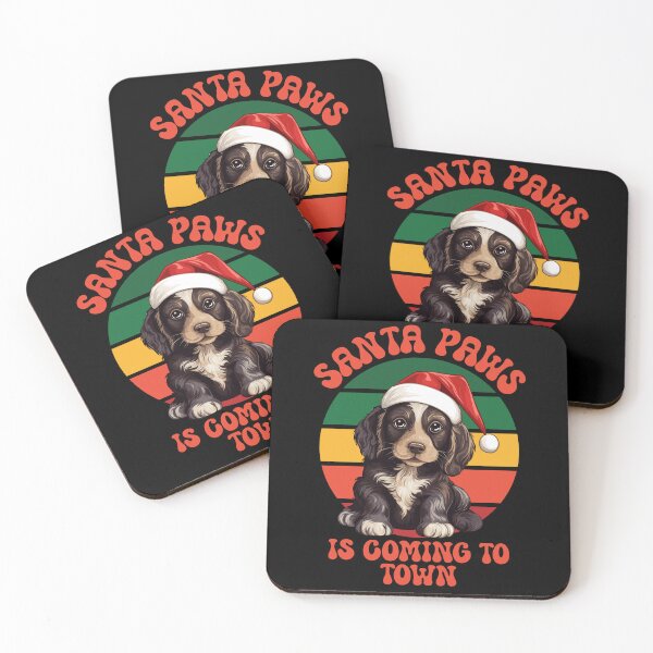 Item preview, Santa Paws Is Coming to Town – Cute Christmas Dog Design designed and sold by SunsetReverie.