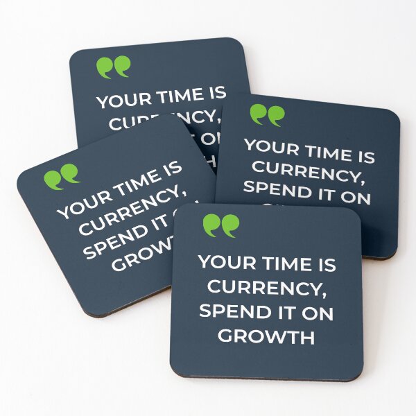 Item preview, Powerful Time Is Currency Money Motivation Reminder Quote designed and sold by hawk-eyed.