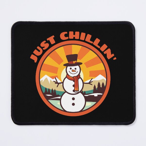 Item preview, Just Chillin’ – Bold Snowman with Sunburst Sky designed and sold by SunsetReverie.