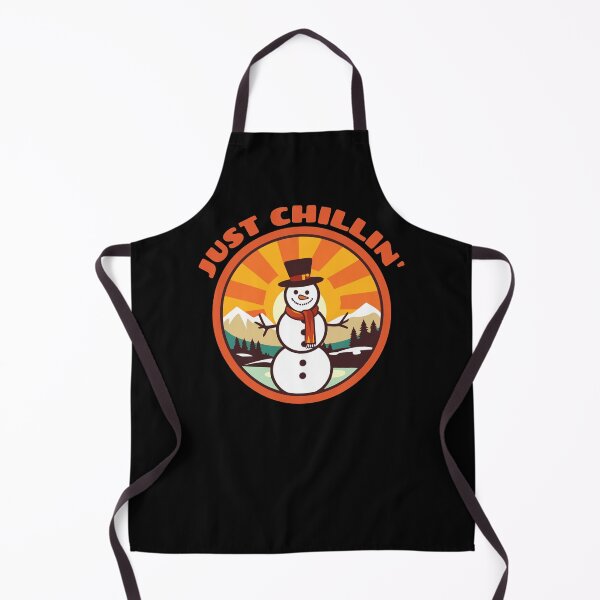 Item preview, Just Chillin’ – Bold Snowman with Sunburst Sky designed and sold by SunsetReverie.