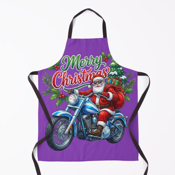 Item preview, Santa Riding Motorcycle – Merry Christmas Biker Holiday T-Shirt Design designed and sold by arnabscreativeworld.