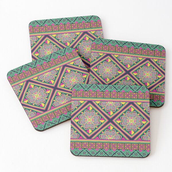 Item preview, Colorful Tribal Geometric Pattern – Vibrant Ethnic Textile Design designed and sold by Dintheo.