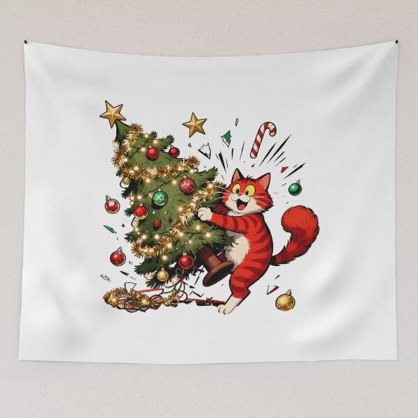 Item preview, Christmas Cat Naughty Cat designed and sold by JovaniNinos5.