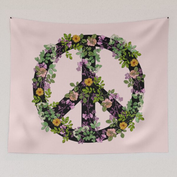 Item preview, Pressed Flower Peace designed and sold by Nina May Designs.
