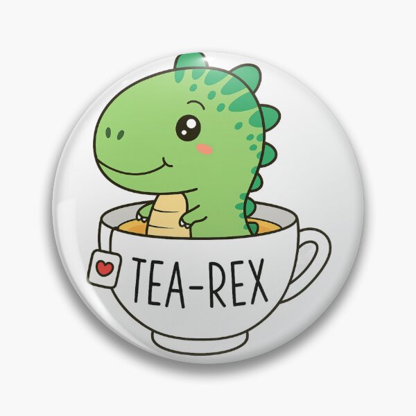 Item preview, Tea-Rex Cute Dinosaur Pun Kawaii T-Rex In Teacup designed and sold by haitrieuic96.