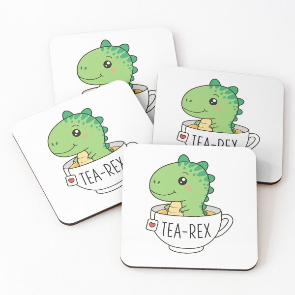 Item preview, Tea-Rex Cute Dinosaur Pun Kawaii T-Rex In Teacup designed and sold by haitrieuic96.
