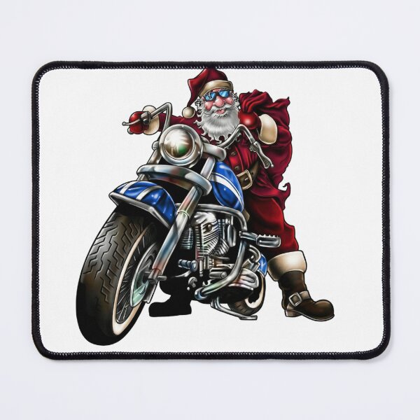 Item preview, Biker Santa Riding Motorcycle – Cool Christmas Holiday T-Shirt Design designed and sold by arnabscreativeworld.