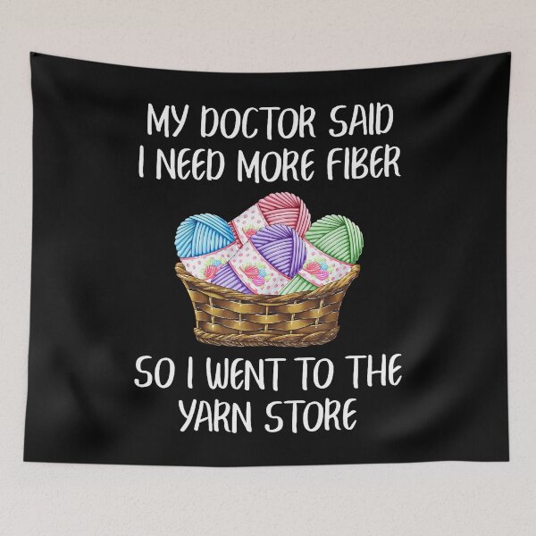 Item preview, Crochet Knitting Yarn Collector Funny Fiber Joke designed and sold by TaraAnnie.