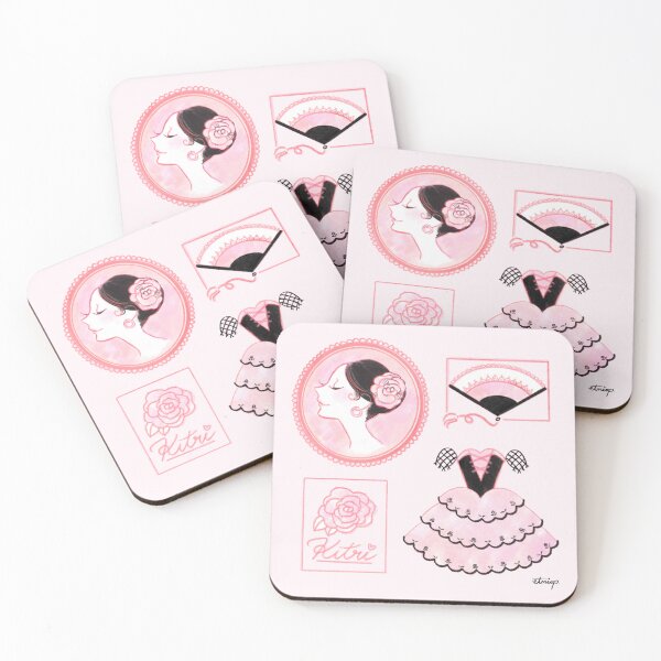 Item preview, Kitri in Pink Themed Motifs designed and sold by etniop.