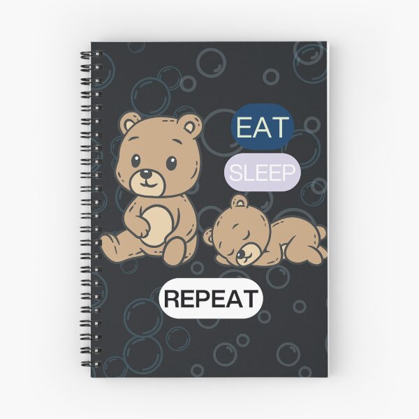Item preview, Eat Sleep Repeat Teddy Bears designed and sold by BELEAFCREATIV1.