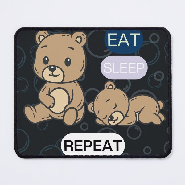 Item preview, Eat Sleep Repeat Teddy Bears designed and sold by BELEAFCREATIV1.