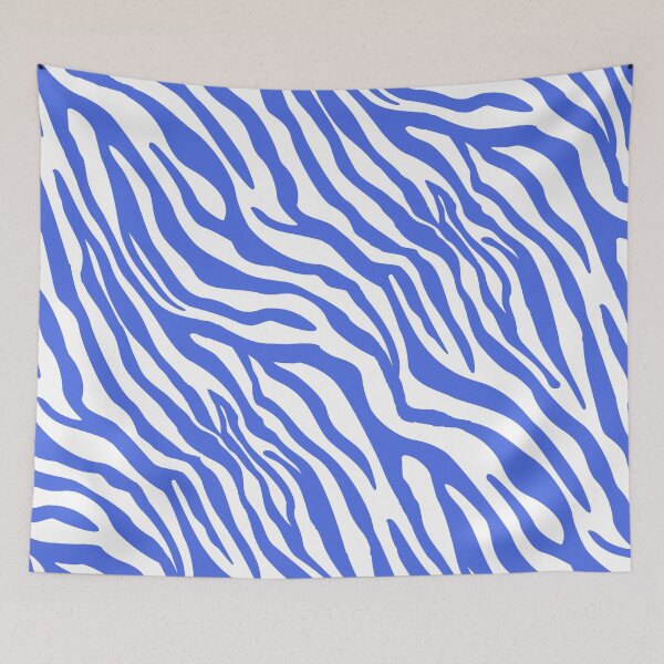 Artikelvorschau, Blaues Zebra-Druckmuster entworfen und verkauft von dk80.