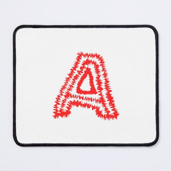 Item preview, Letter A Red Static Glitch Art designed and sold by uncoXab.