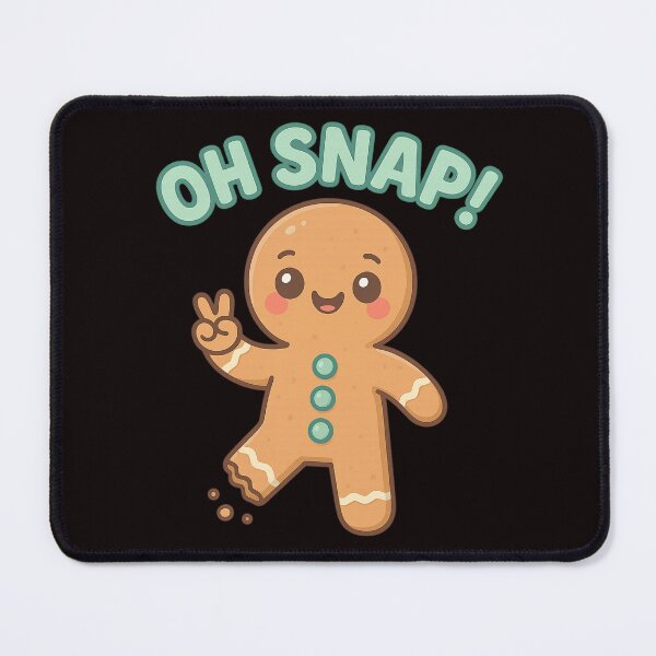 Item preview, Oh Snap Gingerbread Cute Christmas Funny Cookie – Kawaii Holiday Design designed and sold by FrameFlow.