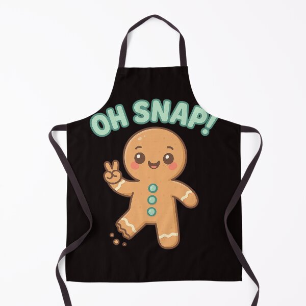 Item preview, Oh Snap Gingerbread Cute Christmas Funny Cookie – Kawaii Holiday Design designed and sold by FrameFlow.