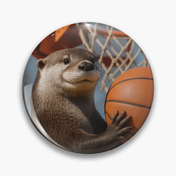 Item preview, Basketball Otter Shooting Hoops designed and sold by Tridentulus.
