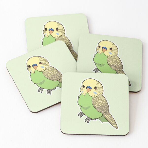 Item preview, Dilute green budgie male designed and sold by Blueberry-b1rd.