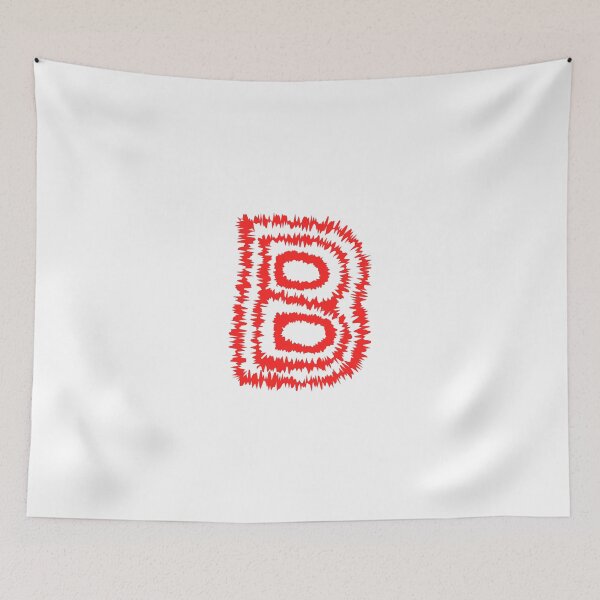 Item preview, Letter B Red Static Glitch Art designed and sold by uncoXab.