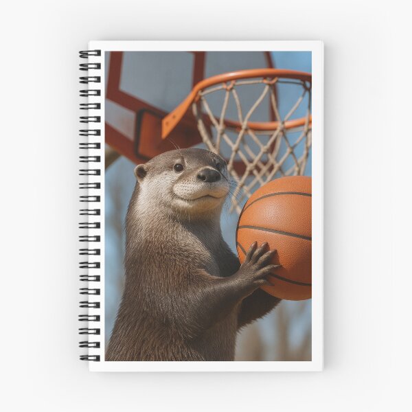 Item preview, Basketball Otter Shooting Hoops designed and sold by Tridentulus.
