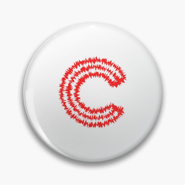 Item preview, Letter C Red Static Glitch Art designed and sold by uncoXab.