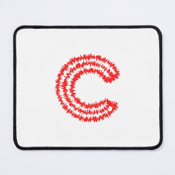 Item preview, Letter C Red Static Glitch Art designed and sold by uncoXab.