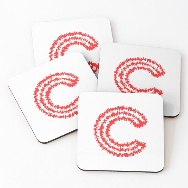 Item preview, Letter C Red Static Glitch Art designed and sold by uncoXab.