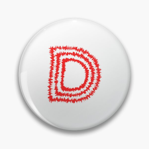 Item preview, Letter D Red Static Glitch Art designed and sold by uncoXab.
