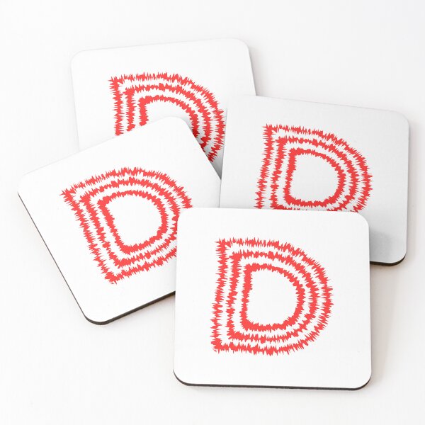 Item preview, Letter D Red Static Glitch Art designed and sold by uncoXab.