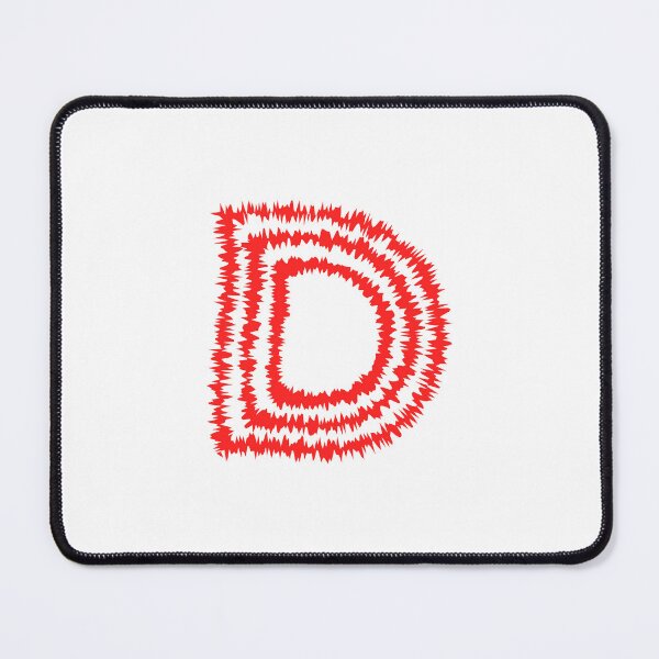Item preview, Letter D Red Static Glitch Art designed and sold by uncoXab.