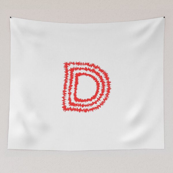 Item preview, Letter D Red Static Glitch Art designed and sold by uncoXab.
