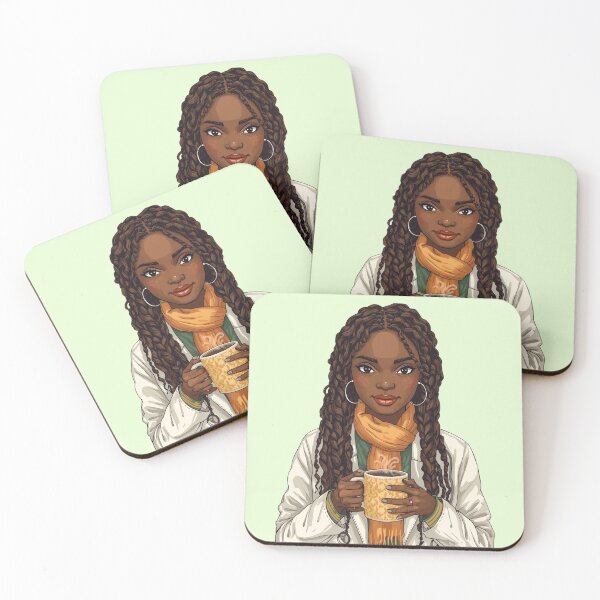 Item preview, Pretty Black Girl Doctor designed and sold by lovelywhimsyart.