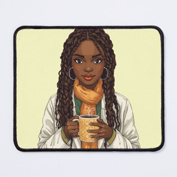 Item preview, Pretty Black Girl Doctor designed and sold by lovelywhimsyart.