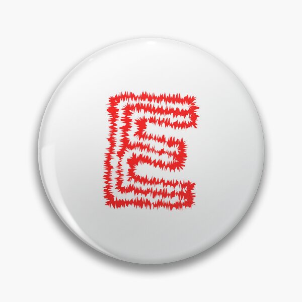 Item preview, Letter E Red Static Glitch Art designed and sold by uncoXab.