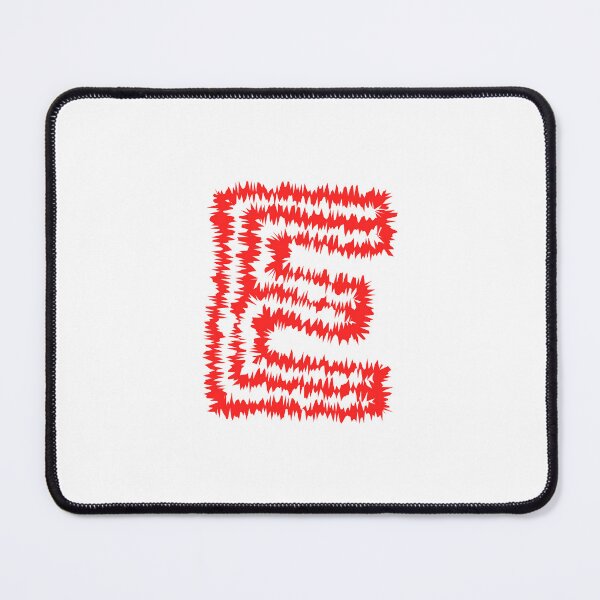 Item preview, Letter E Red Static Glitch Art designed and sold by uncoXab.