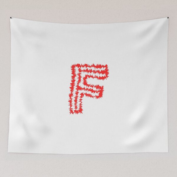 Item preview, Letter F Red Static Glitch Art designed and sold by uncoXab.