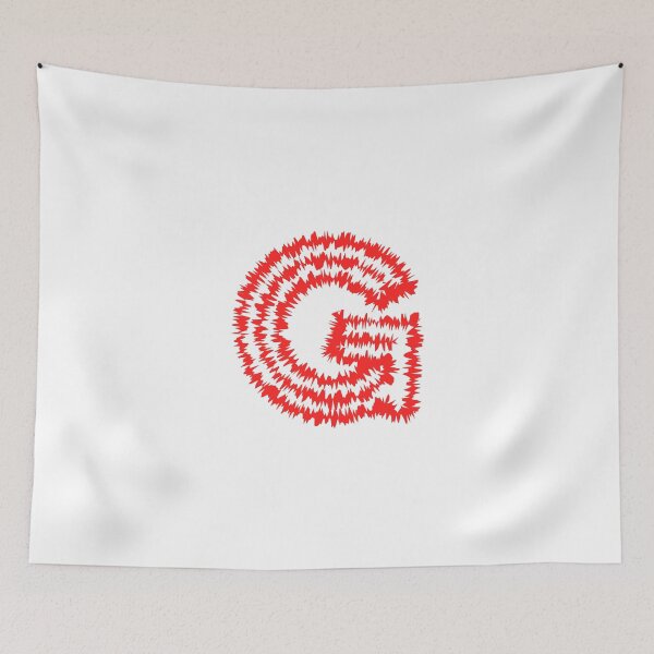 Item preview, Letter G Red Static Glitch Art designed and sold by uncoXab.